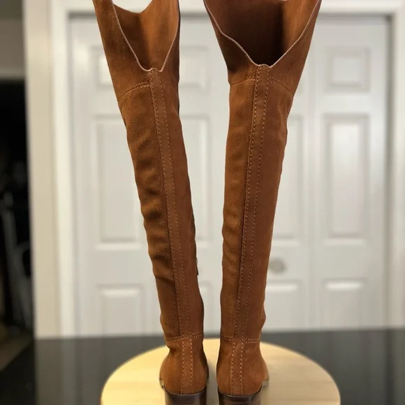 Coach Tan Suede Over-the-Knee Boots - Picture 10 of 12